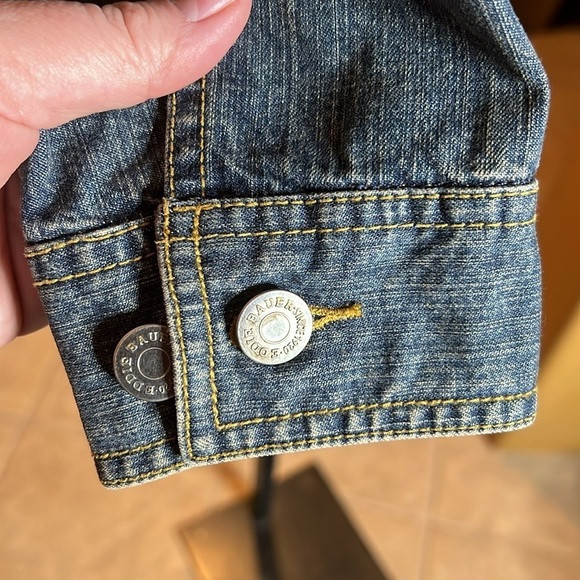 Eddie Bauer Stretch Denim Button Down Jacket Size Medium - Picture 7 of 9
